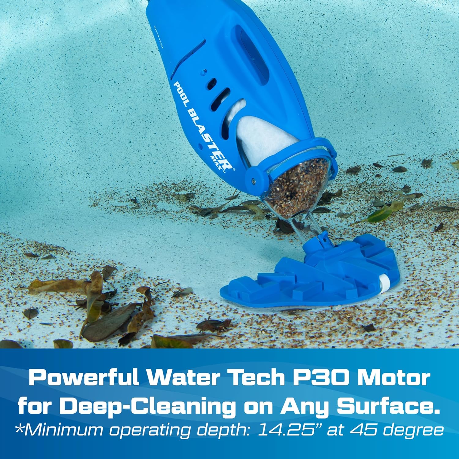 Water Tech jardinito Max Li Aspirateur de piscine, aspirateur de piscine sans fil avec moteur P30, aspirateur à main pour piscine et spa