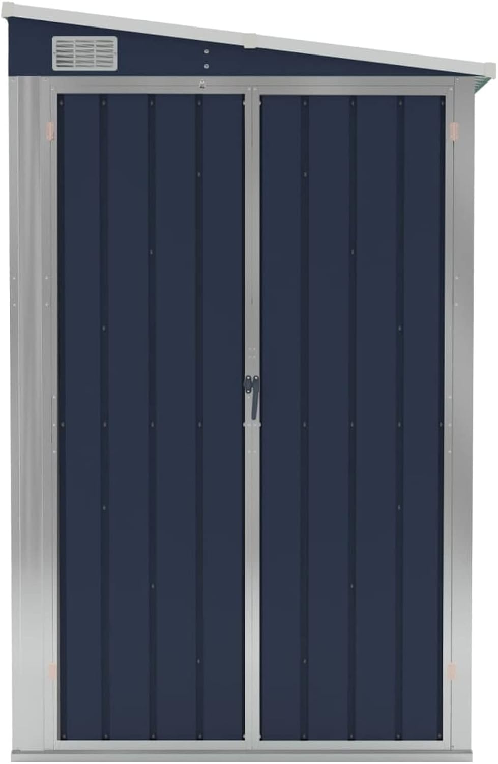 Abri de jardin mural en acier galvanisé 118 x 194 x 178 cm