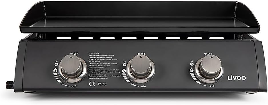 Plancha gaz - acier émaillé 61x38cm - 7,5kW - DOC277