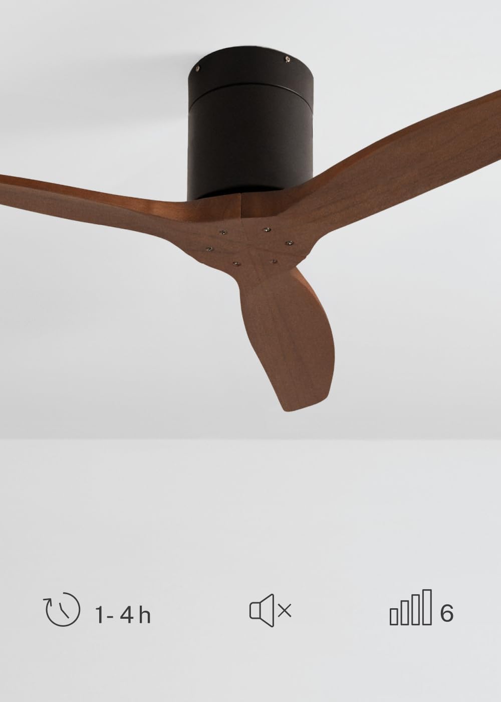 CREATE - WINDCALM S - Ø112 cm - ventilateur plafond 40W, 6 vitesses, télécommande, mode été/hiver, silencieux