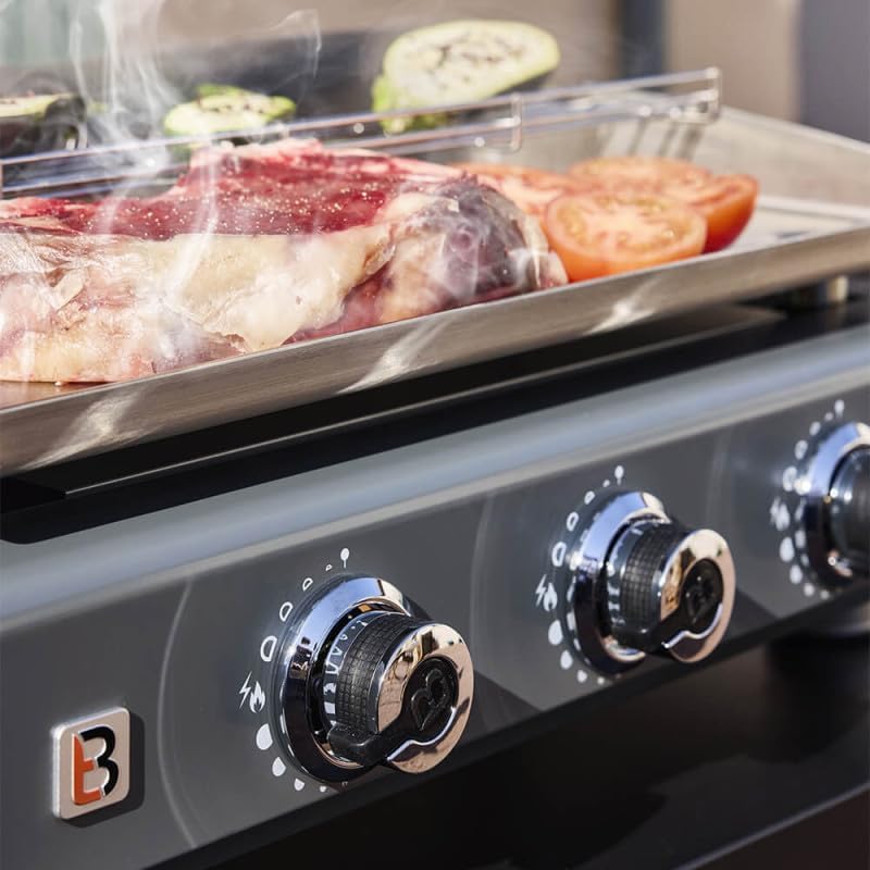 Favex - Silvia II G - 67x34 cm - plancha gaz 3 feux inox, cuisson homogène