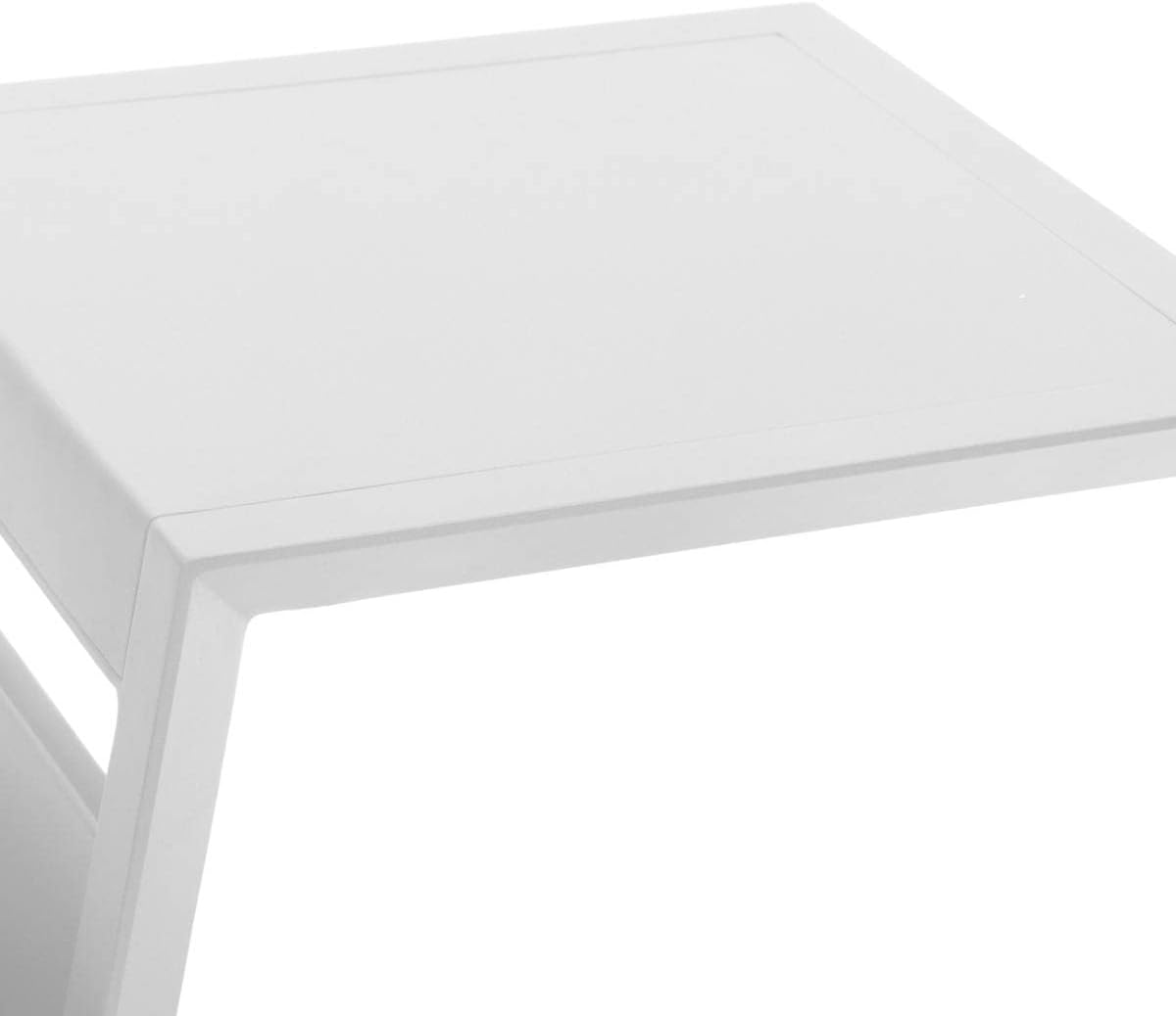 jardinito - table d'appoint Allure - 50x50 cm - acier blanc