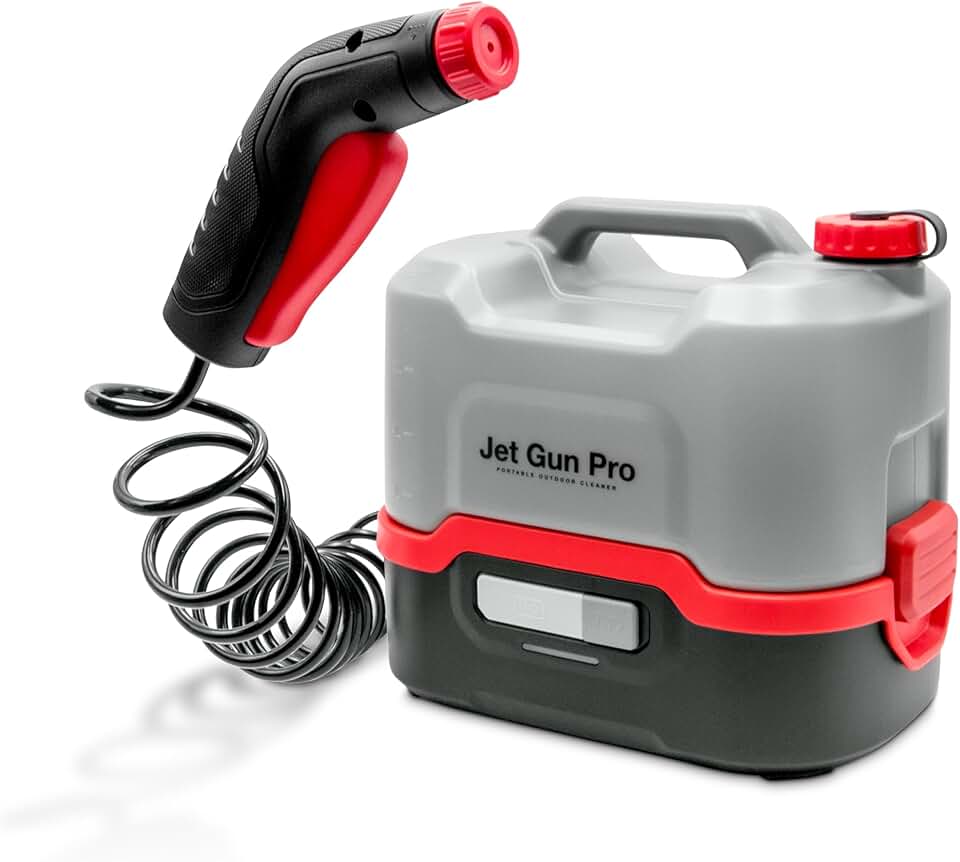 jardinito - JET GUN PRO - 8 L, 2,1 kg, batterie, tuyau 3 m - JET GUN PRO