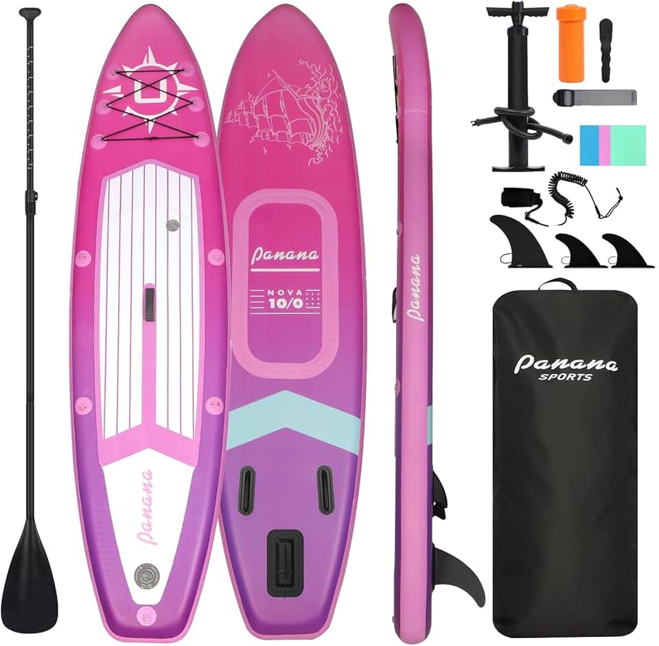 jardinito - Stand Up Paddle gonflable - kit complet, ultra-léger, pont antidérapant, pagaie réglable
