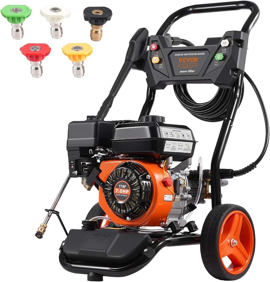 jardinito - nettoyeur haute pression, 3950 PSI, 10 L/min, pompe cuivre