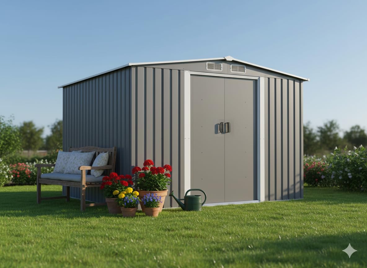 jardinito - Jura - 6.66 m² - Abri métal robuste rangement jardin