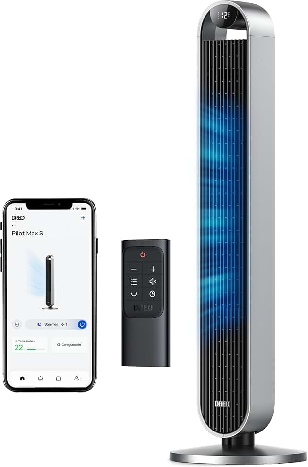 jardinito - Pilot Max - colonne 96cm, WiFi, Alexa, 12 vitesses, 25dB