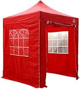 jardinito Tonnelle étanche 2 x 2 m Rouge