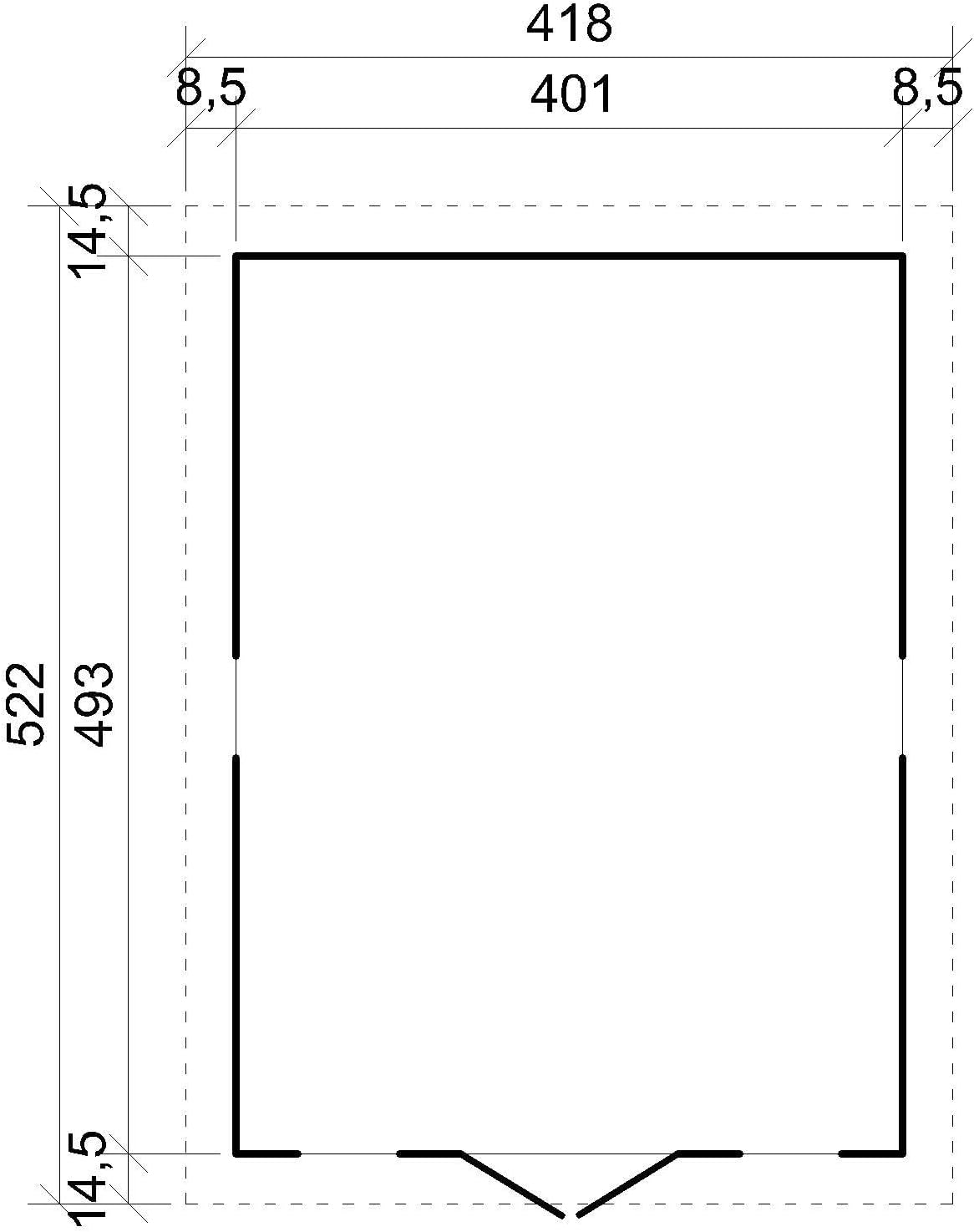 Abri de Jardin en Bois Exterieur avec Les PLANCHERS IMPRÉGNÉ- Maison de Jardin en Pin/épicéa-H246x418x522 cm/20 m²-Construction de Panneaux- Rangement pour vélos, Remise à Outils-jardinito M333 +M333G