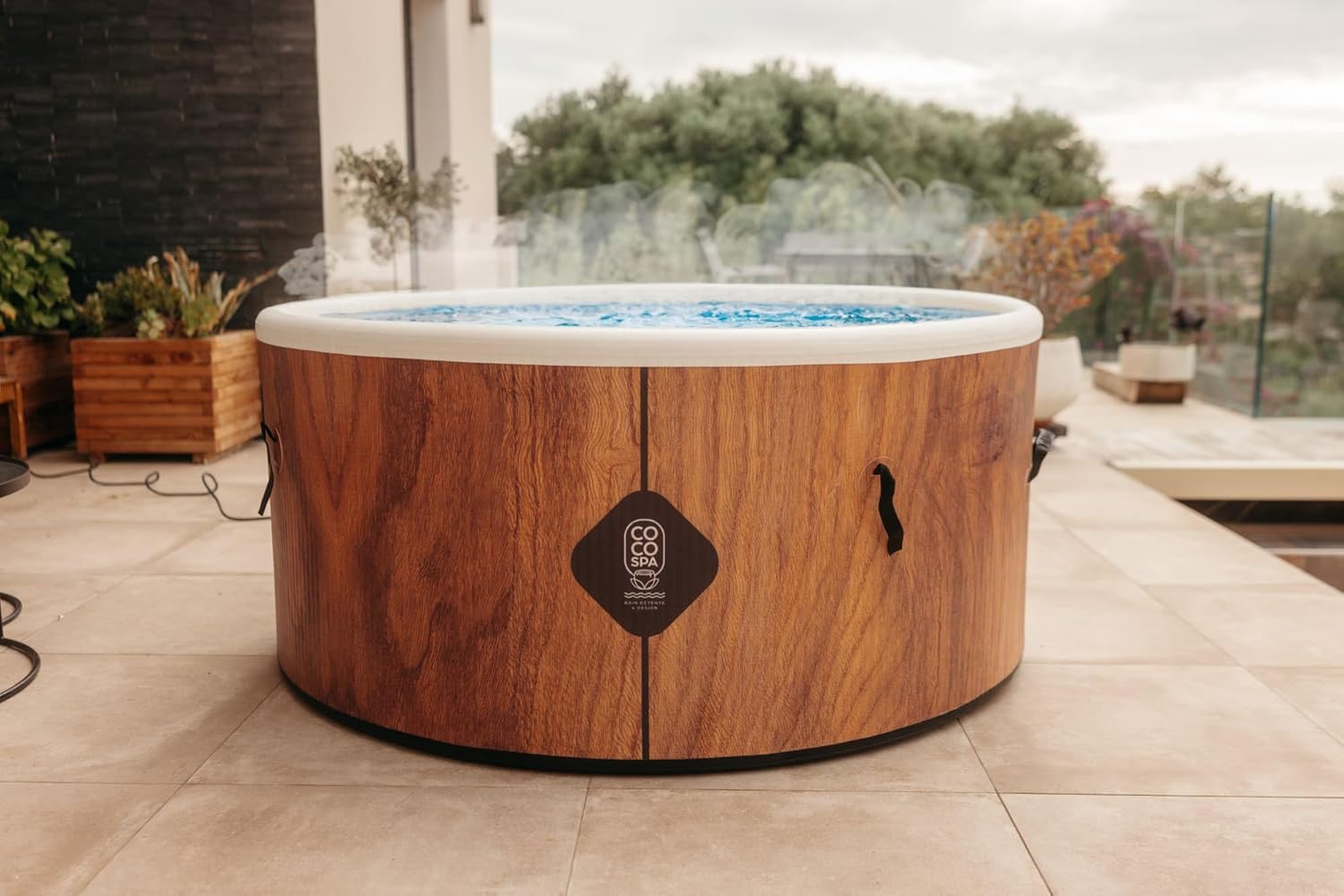 jardinito - Spa Gonflable 150 cm - 800 L - 140 jets - 2240 W