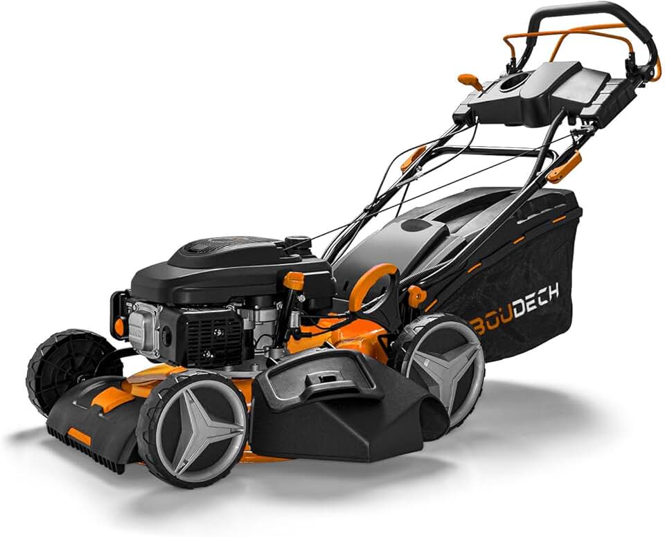 jardinito® Tondeuse automotrice 225cc 5.2p OHV 4 Temps avec e-Start Mulching 4in1 520mm Largeur de Coupe