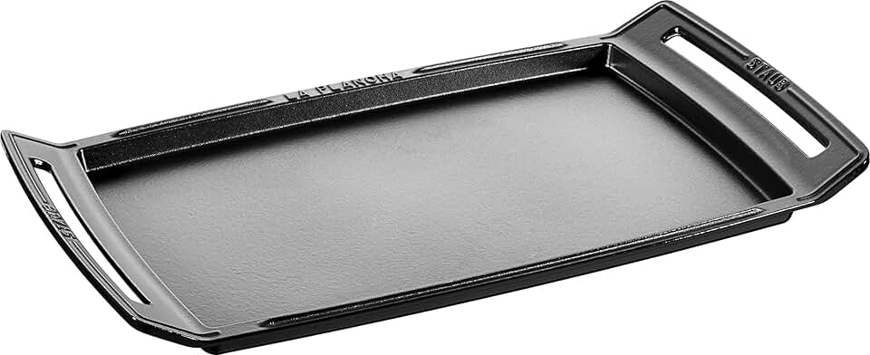 jardinito - Plancha Fonte Noire - 38x25 cm - Rectangulaire, Durable