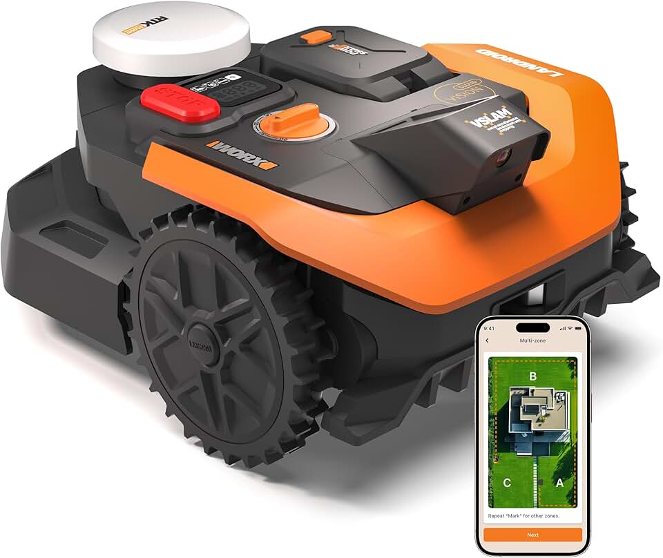 jardinito - Tondeuse robot Vision Cloud 2WD - 500m², IA, VSLAM+RTK, appli - WR305E