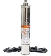 jardinito Pompe Submersible Aqua 40 750W Débit 1880L/H Hauteur Max 100M Câble 15M Ra...