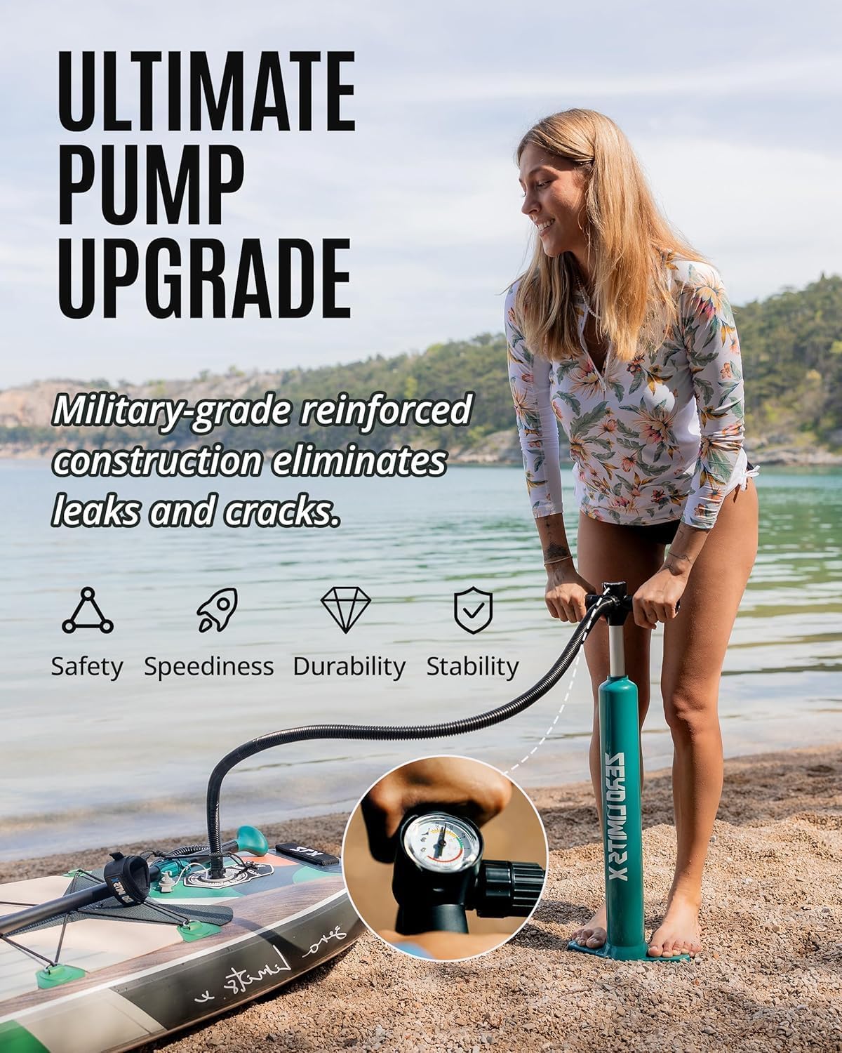 ZLX Paddle Gonflable Adulte 2 Places 320 x 84cm, Stand Up Paddle avec Siège Kayak, Planche Sup Complète avec Accessoires, pour Débutants et Tous Niveaux