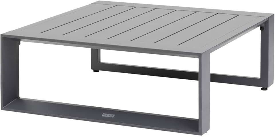 jardinito - Allure Graphite - 79x79x30cm - Table basse jardin alu