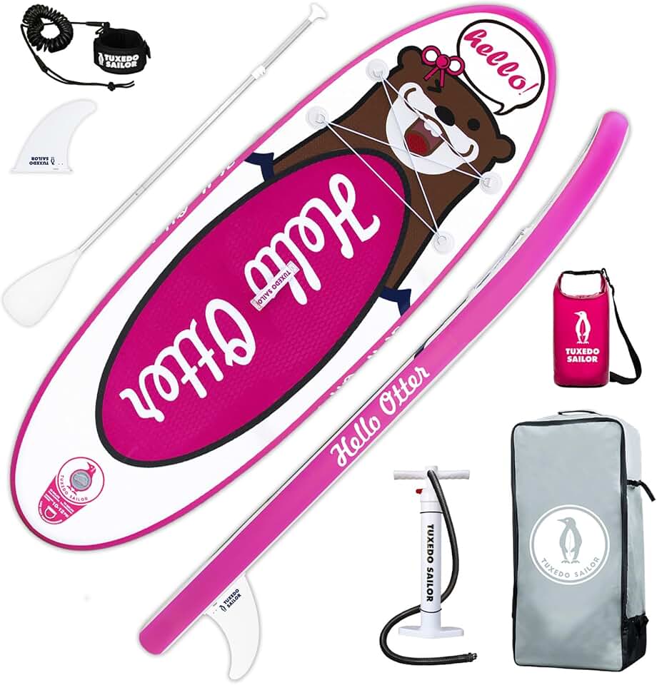 jardinito Paddle Gonflable Adulte, Planche de Stand Up Paddle Gonflable, Sup Paddle Board Gonflable avec Accessoires Complets, Planche de Surf Paddle
