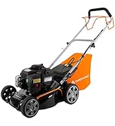 jardinito - Tondeuse à gazon Thermique 125cc - Largeur de coupe41cm avec Moteur àessence Briggs ...