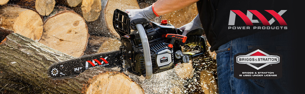 NAX POWER PRODUCTS 400C moteur 51,5 cm3 1,8 kW Briggs & Stratton produit sous licence guide 18" 45