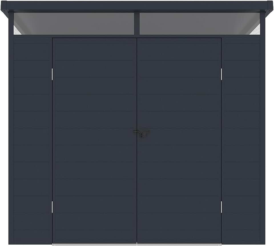 jardinito - Abri de jardin MINARO - 4,57 m² - résine anthracite avec plancher