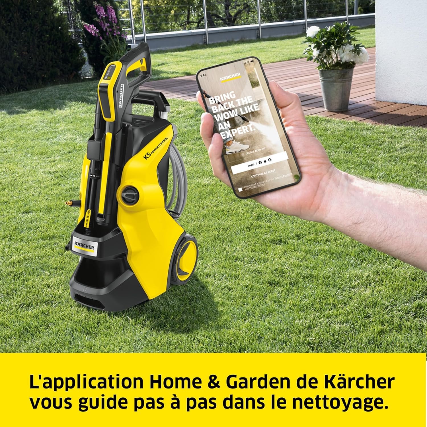 jardinito - K5 Power Control - 145 bar, 500 l/h, nettoyage 40 m²/h