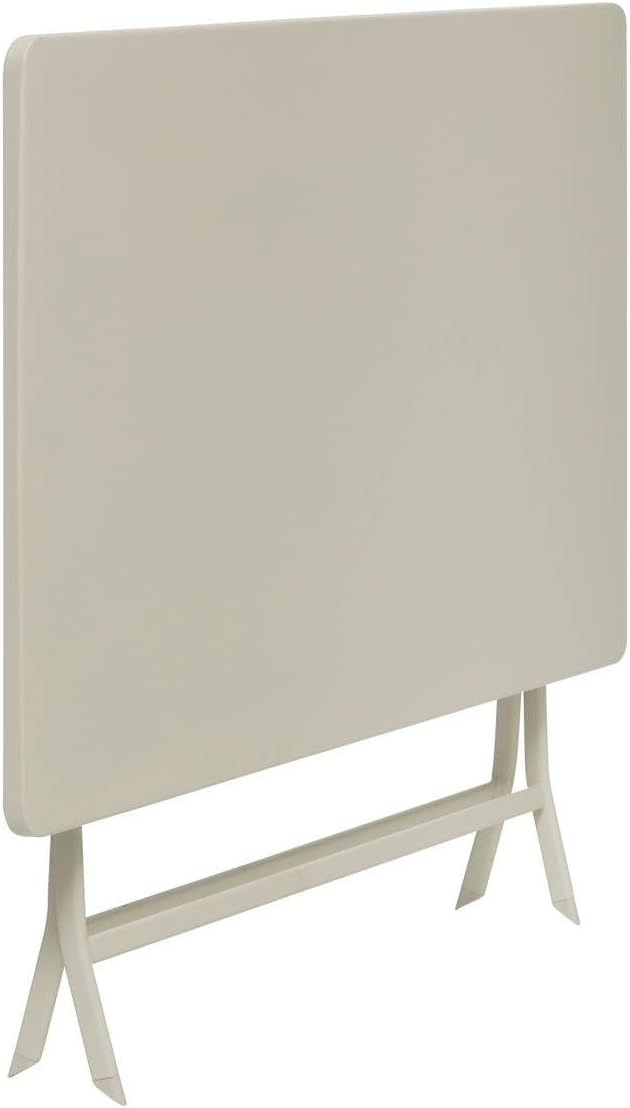 jardinito - Greensboro pliante rectangle 4 places - acier renforcé - 110x70 cm