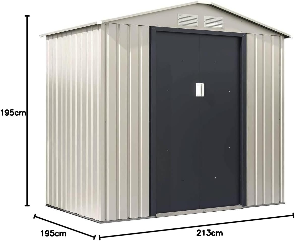 jardinito - Nebraska - abri métal 4,07 m² - double porte