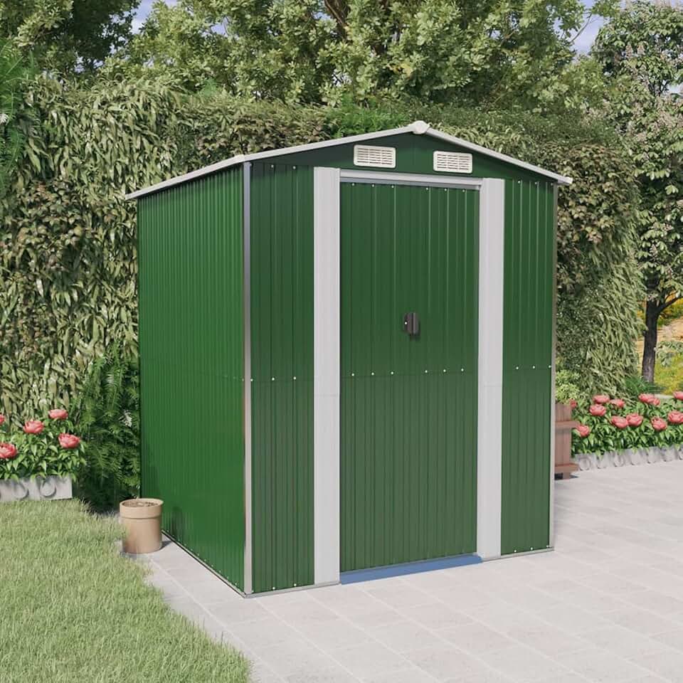 jardinito Abri de Jardin Vert 192x191x223 cm Acier galvanisé,Abris de Jardin,Abri de Stockage pour Jardin,Abri d'outils de Jardin
