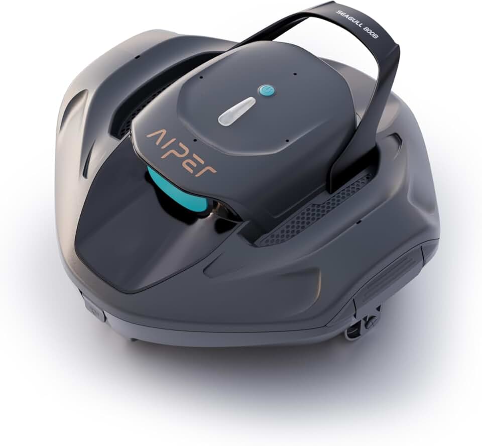 jardinito - Seagull 800B - 80 m² - 90 min autonomie, auto-parking, LED, forte aspiration