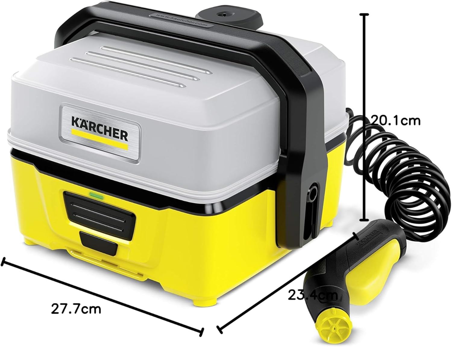 jardinito - OC 3 - 2,2 kg - basse pression, batterie Lithium-Ion, 4 L, tuyau 2,8 m