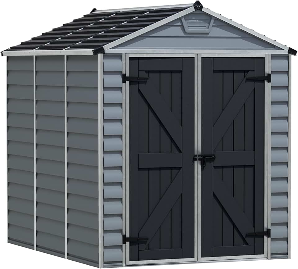 jardinito by jardinito Abri de jardin en Kit jardinito 4.2m², Cadre en aluminium, panneaux en polycarbonate, Gris