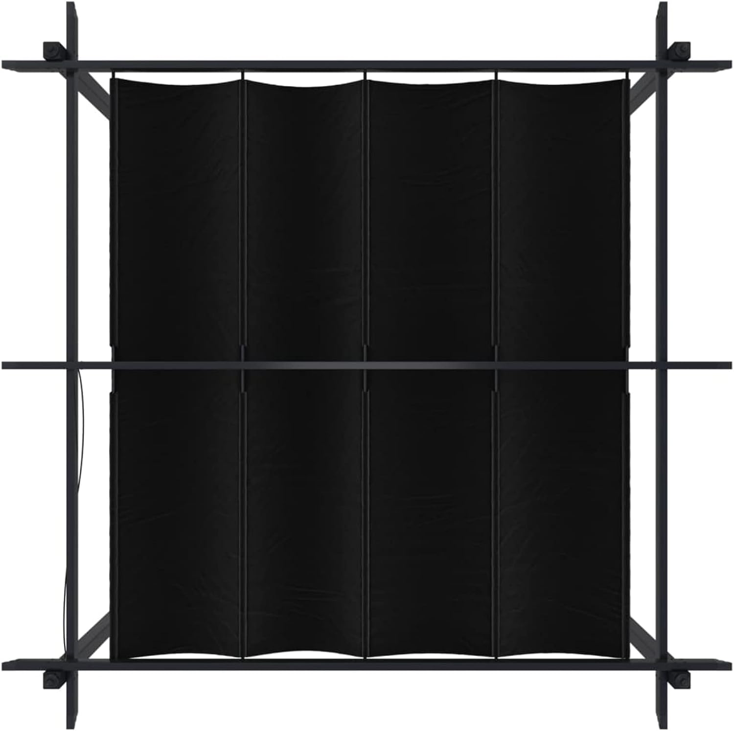 Tonnelle de jardin - toit extensible ouvrant, étanche - 3x3m - anthracite