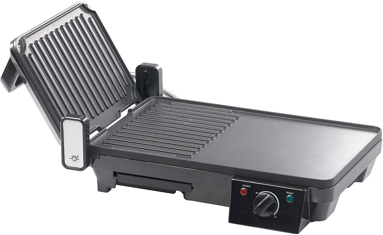 jardinito - grille-plancha 2 en 1 2000W - table - cuisson rapide
