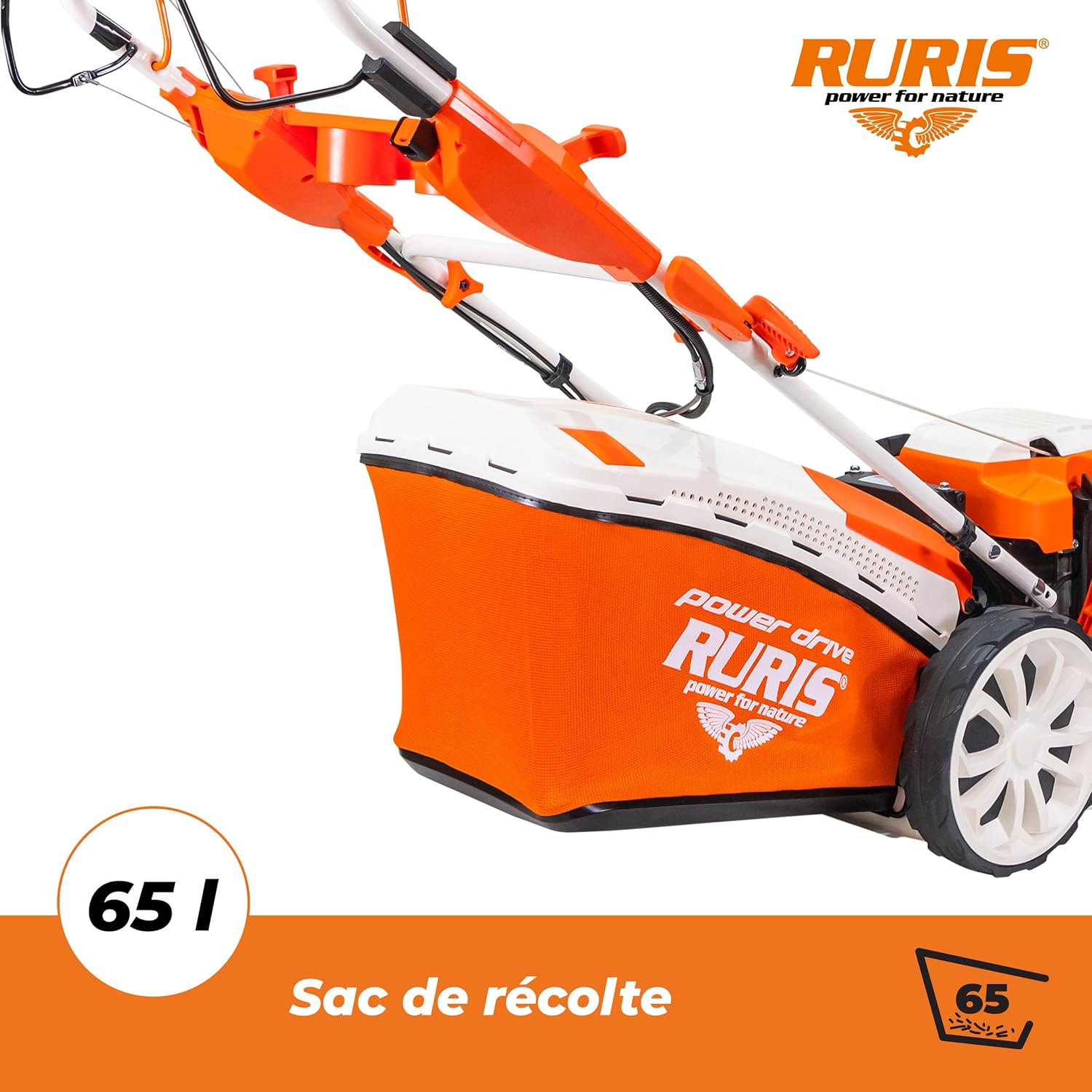 Ruris - tondeuse série RX - coupe 51 cm, 196cc, 5,7CV, démarrage électrique - RX441S