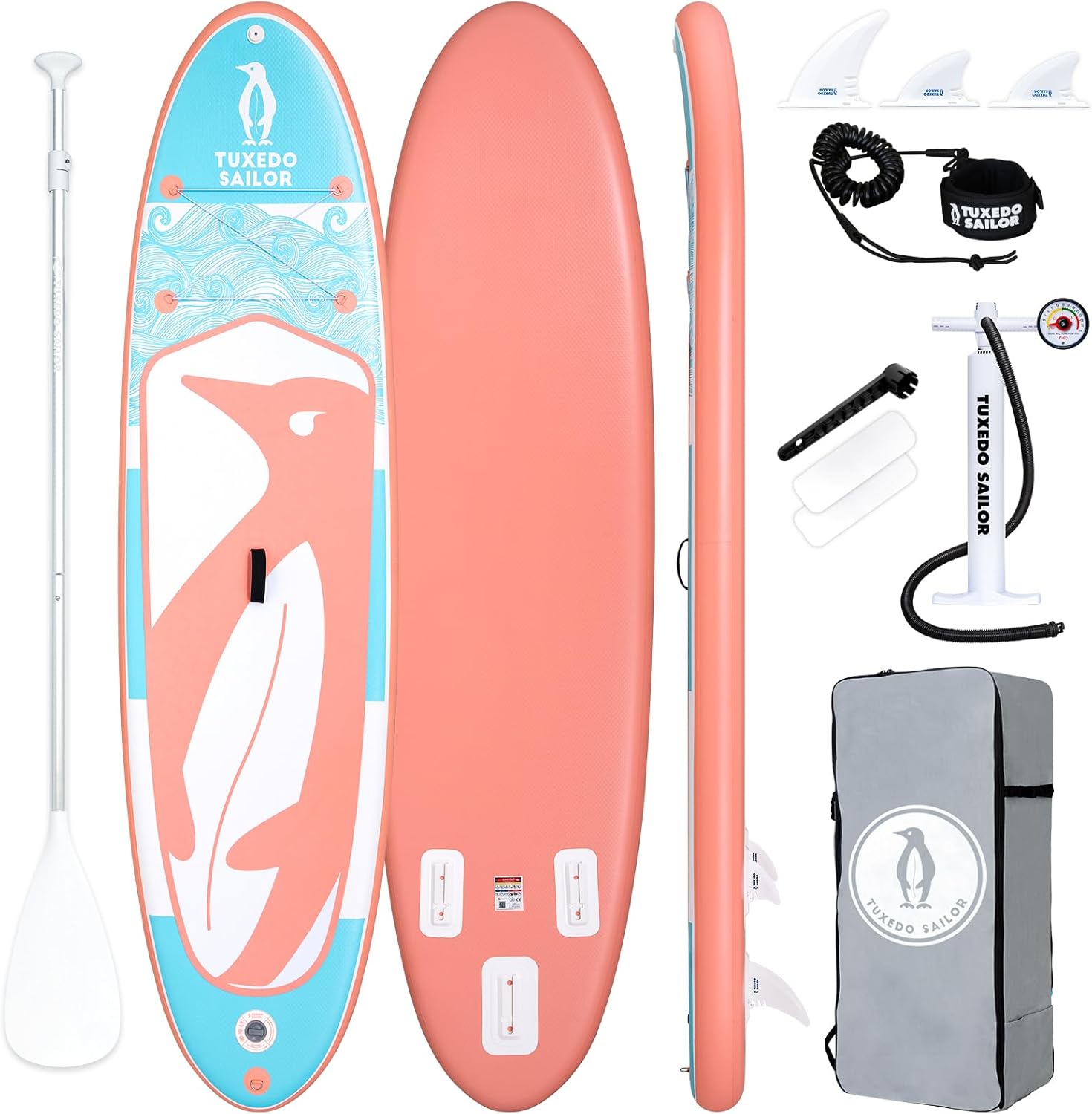 jardinito - Paddle Gonflable Adulte - SUP 320 cm - avec accessoires complets