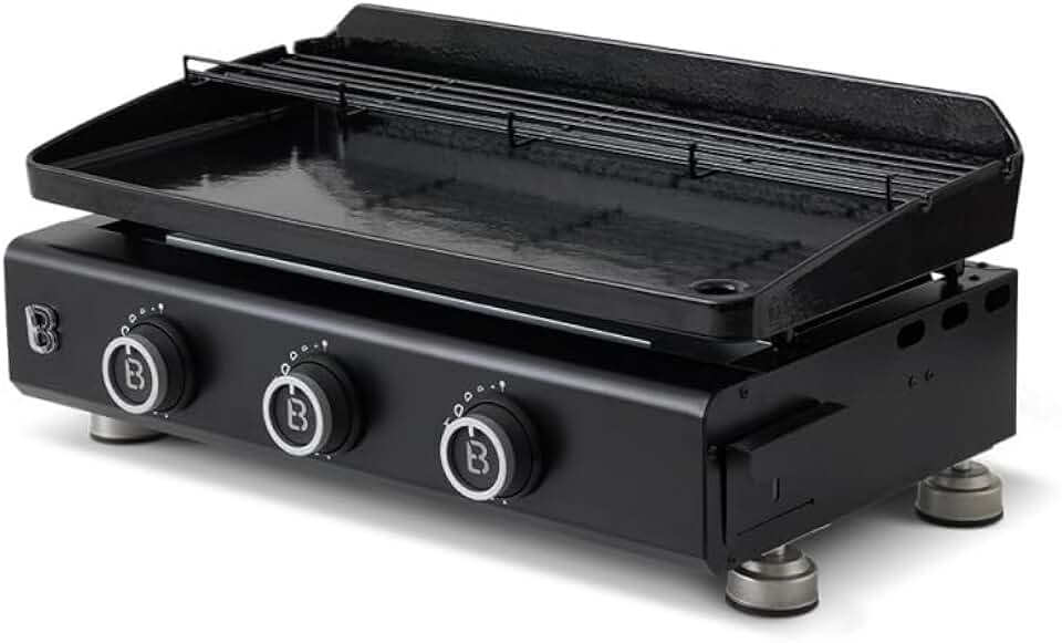 jardinito - Plancha Silvia EVO - 67x34 cm - 3 feux, grille, 7,95kW