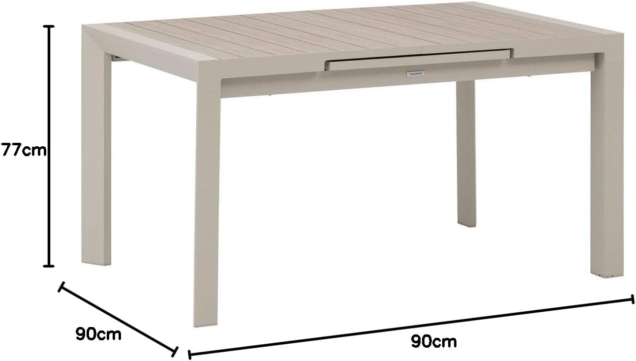 jardinito - Evasion - 8 places extensible - aluminium effet bois