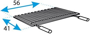 jardinito - Barbecue inox avec grille fer - 71406