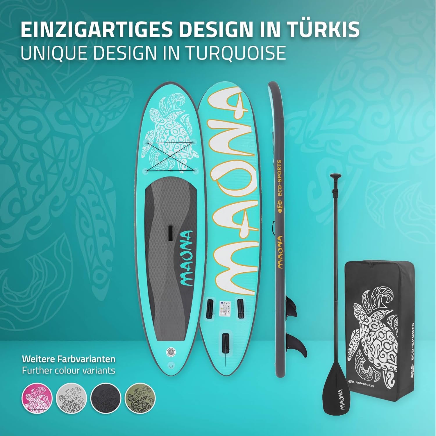 jardinito - Stand Up Paddle Gonflable - 305/308/320/380 cm - PVC 120/150 kg 10/15 cm