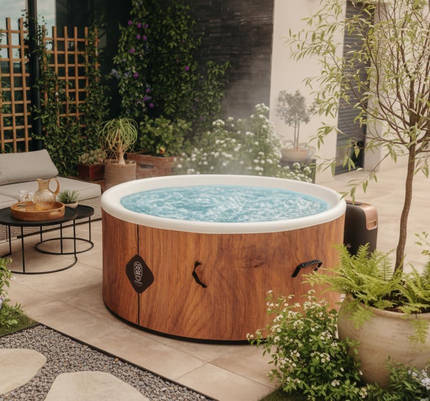 jardinito - Spa Gonflable 150 cm - 800 L - 140 jets - 2240 W