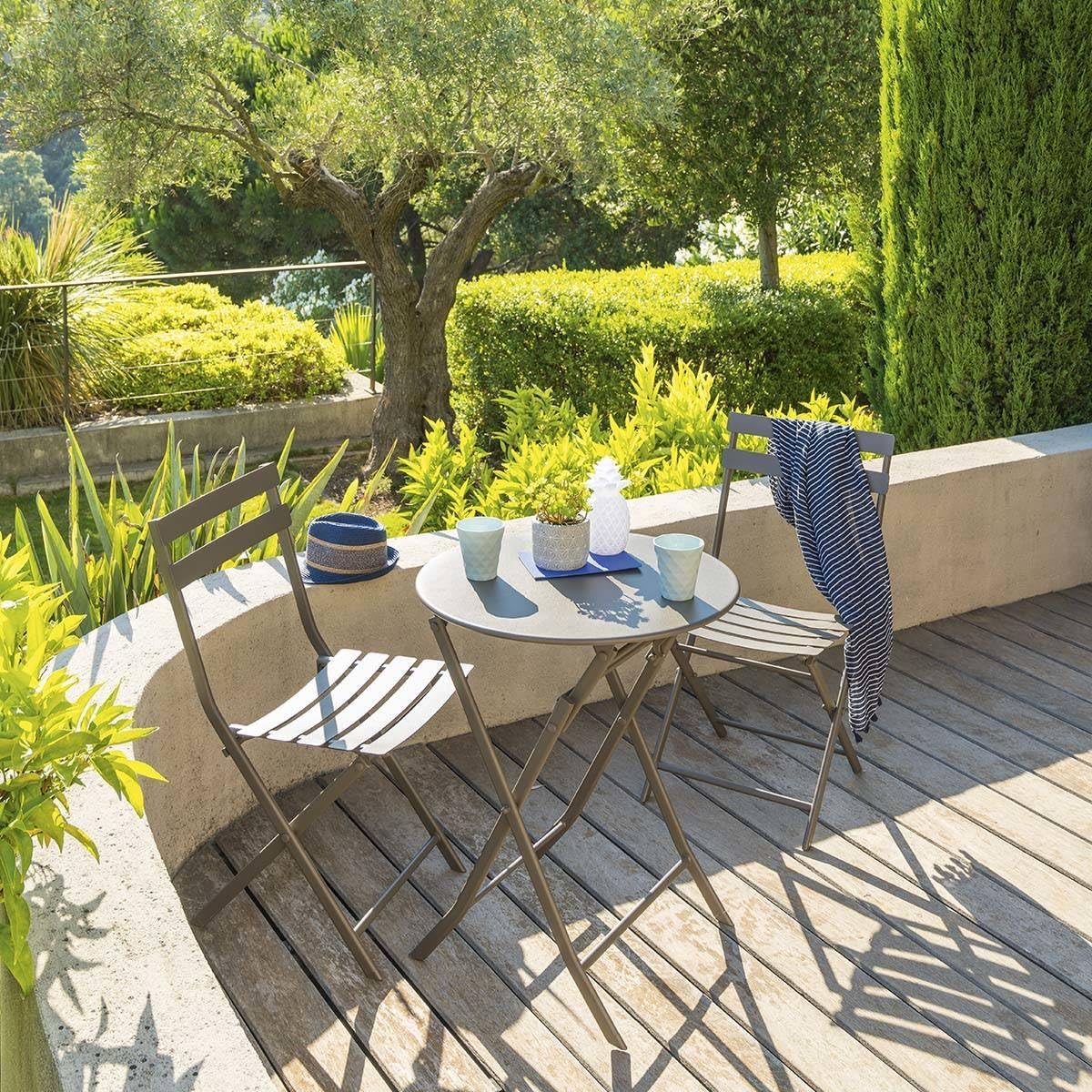 jardinito - Greensboro - Ø Ronde 2 places - acier Epoxy antirouille