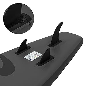 jardinito Planche de stand up noir paddling Makani 320x80x15 cm SUP gonflable Planche paddle surf
