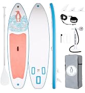 jardinito Paddle Gonflable Adulte, Planche de Stand Up Paddle Gonflable Sup Paddle Board Gonf...