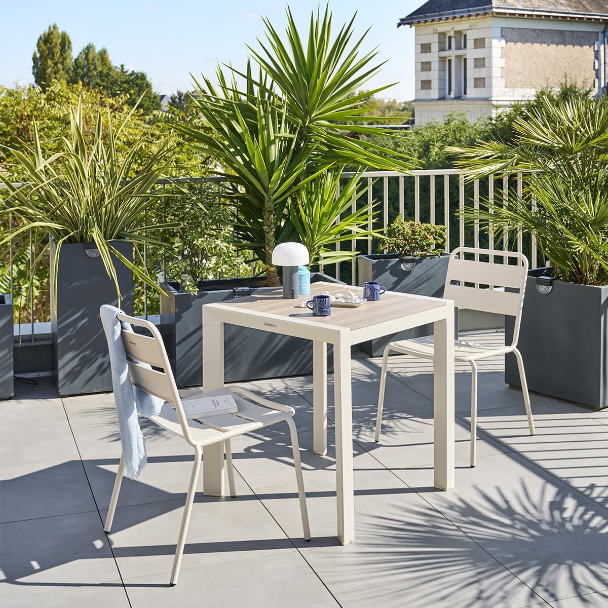 jardinito - Evasion Argile - 2 places - aluminium époxy lattes bois