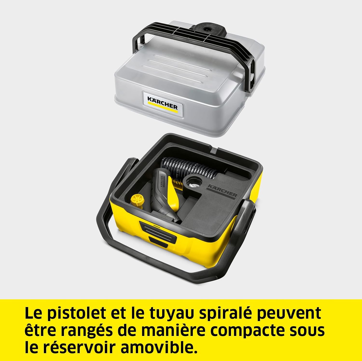 jardinito - OC 3 - 2,2 kg - basse pression, batterie Lithium-Ion, 4 L, tuyau 2,8 m
