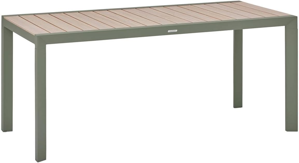 jardinito - Table Evasion 6 places - 180x90 cm - alu beige lin/laurier