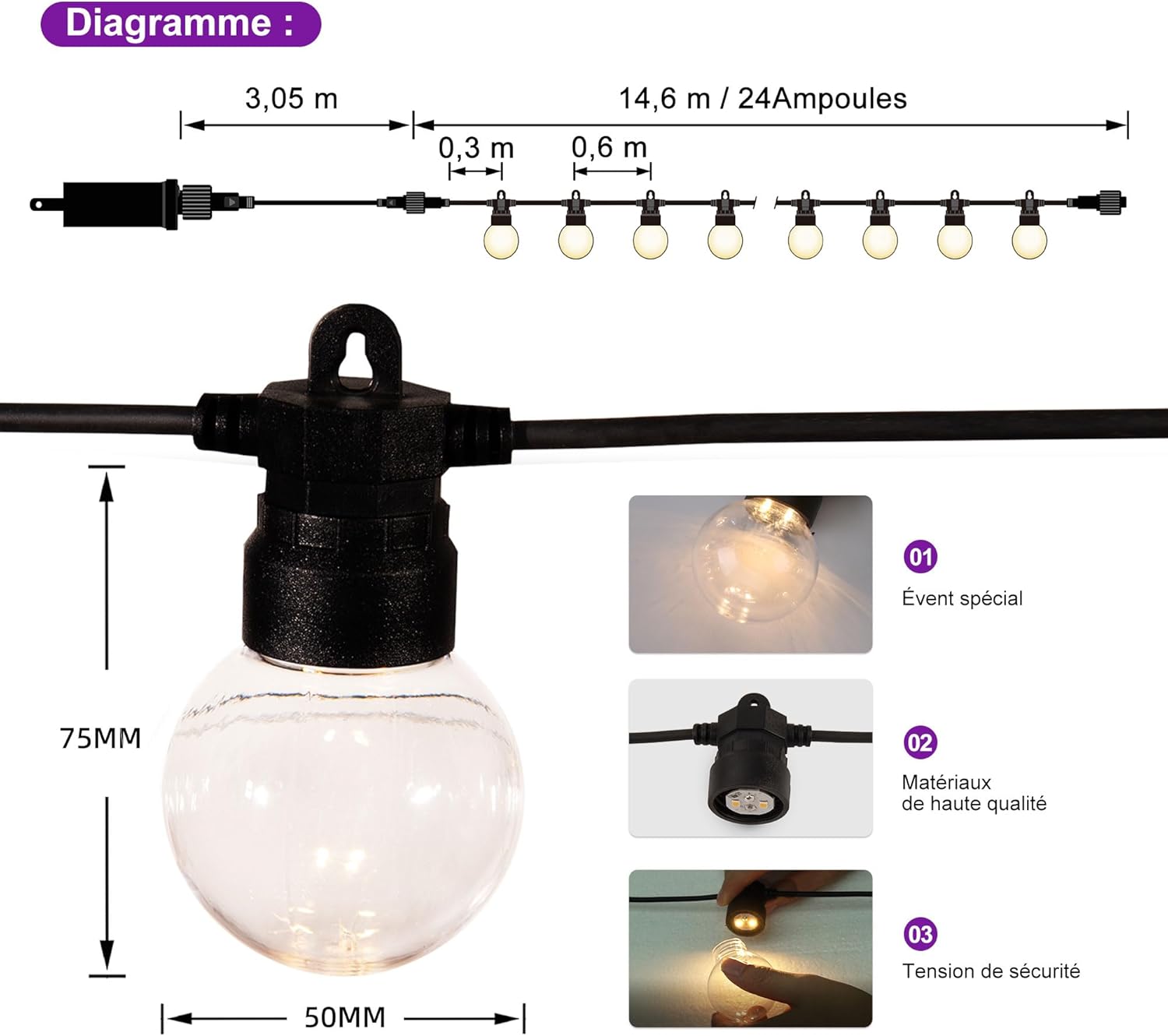 jardinito - Pergola Aluminium - 4x3,2m - LED intégrée, toit rétractable, kaki