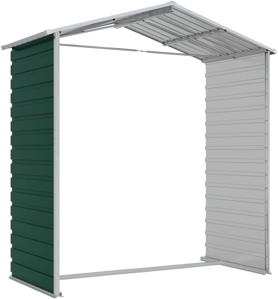 GuyAna - Abri de jardin métal 191x130x198 cm, acier galvanisé, stockage outils
