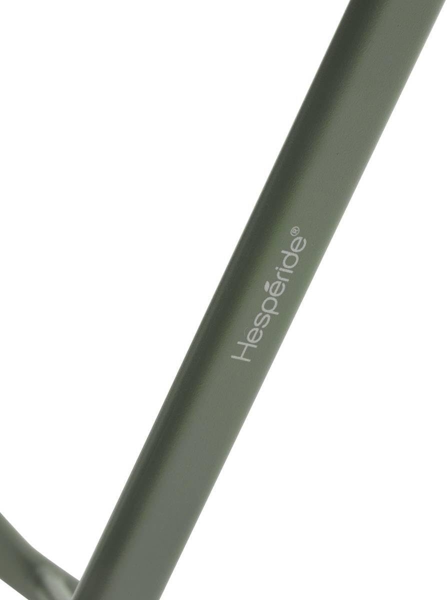 jardinito - Greensboro ronde 2 places - acier vert laurier renforcé - table de jardin pliante
