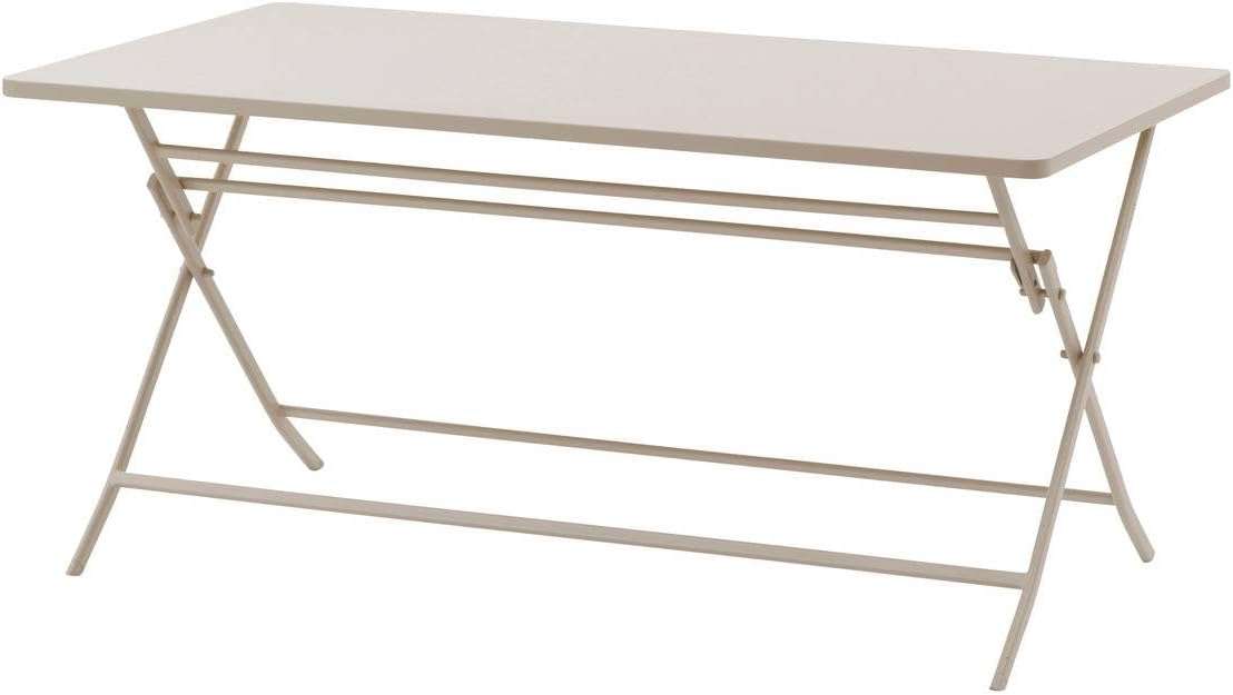 jardinito - Greensboro - table pliante rectangulaire 6 places - acier epoxy antirouille